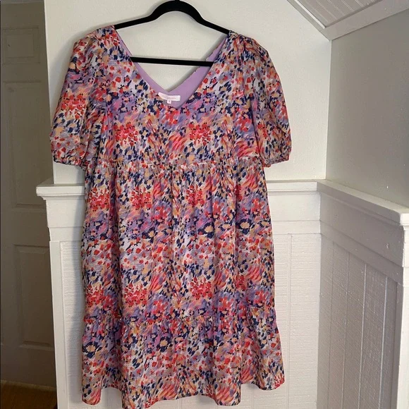 Ces Femme Puff Sleeve Boutique Mini Dress New with tags size medium - Picture 2 of 8